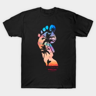 Surfer Footprint T-Shirt